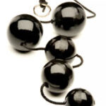 Анальные шары разного диаметра черный