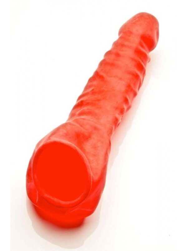 Анатомический многоразовый резиновый презерватив красный