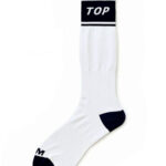 Высокие фетиш носки Гей Актив Top белые с черным