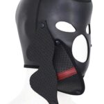 Неопреновая маска с шорами и кляпом для БДСМ игр