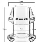 Анальный тоннель с заглушкой Crystal Tube L