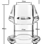 Анальный тоннель с заглушкой Crystal Tube XL