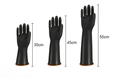 Промышленные резиновые перчатки