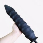 Надувной анальный дилдо Drill bit для мужчин