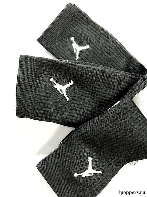Черные мужские спортивные носки 3 пары в упаковке Nike Everyday Max ankle Jordan Jumpman