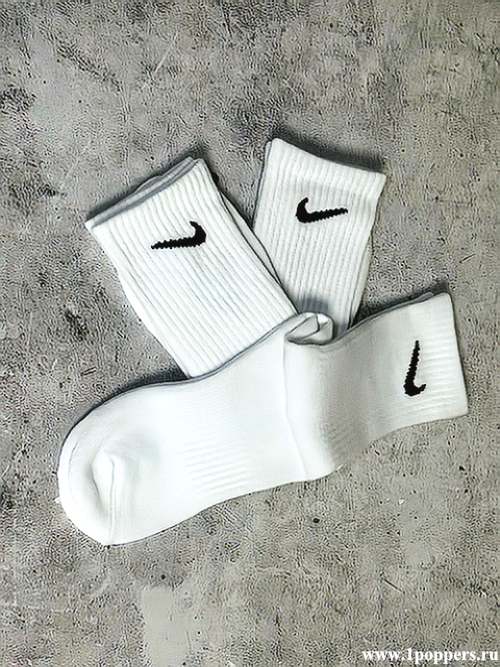 3 пары премиальных носков Nike Everyday Lightweight белого цвета