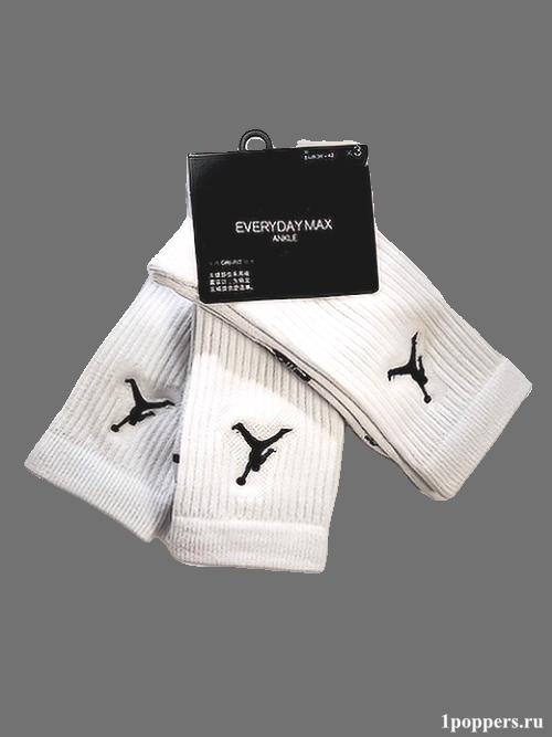 Nike Everyday Max Jordan Jumpman 3 pack белые
