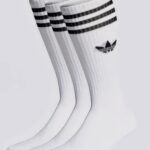 Высокие спортивные носки Adidas originals 3 pack белого цвета