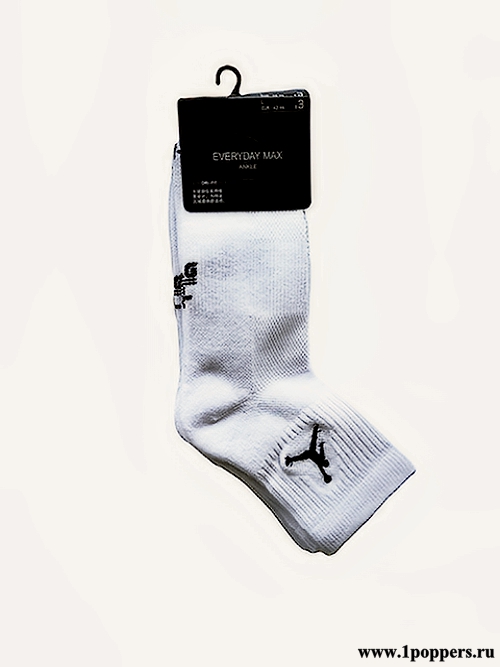 Короткие носки Nike Everyday Max с логотипом Jordan Jumper 3 пары белые в наборе