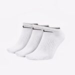 Короткие носки Nike Lightweight 3 pack Белого цвета