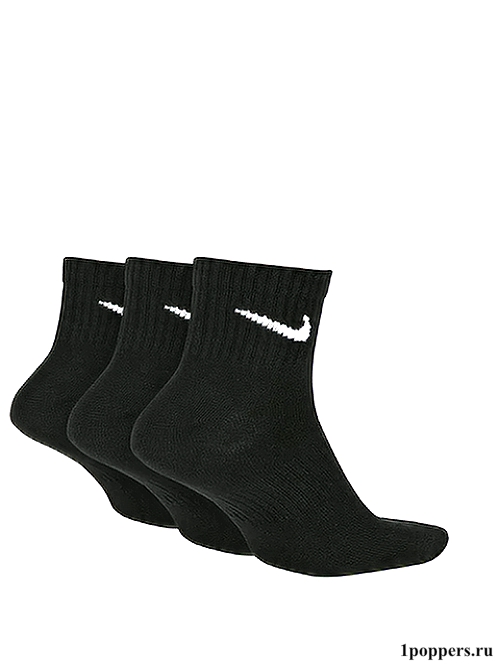 Легкие черные носки для спорта Nike Everyday Lightweight Ankle