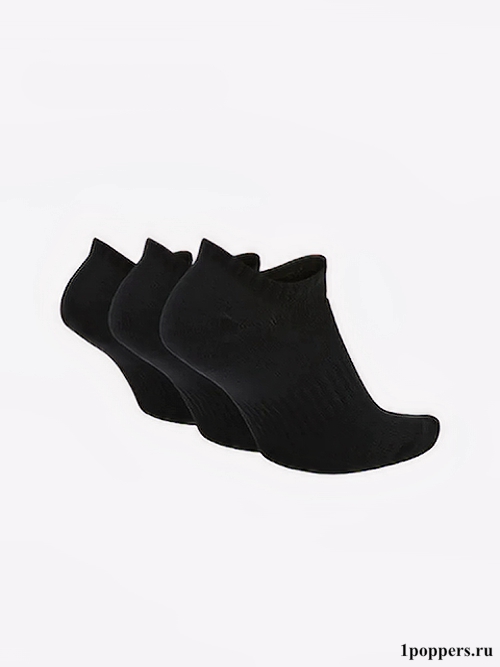 Высококачественные спортивные носки Nike Everyday Lightweight no show 3 pack черные