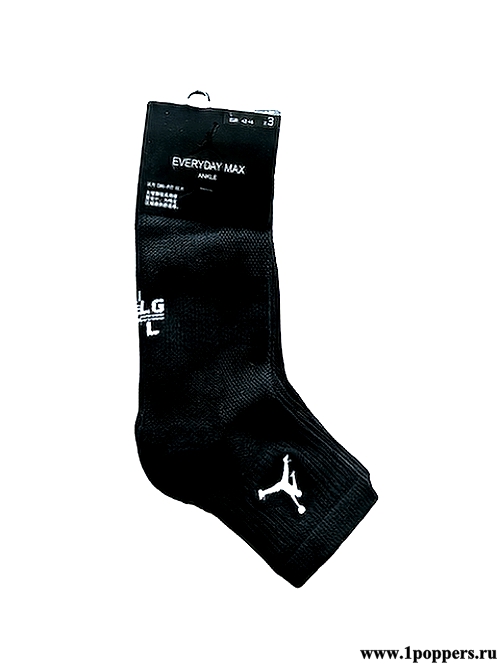 Короткие носки Nike Everyday Max с логотипом Jordan Jumper 3 пары черные в наборе