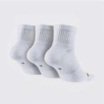Набор коротких спортивных носков Nike Everyday Max Ankle Jordan Jumper 3 пары белых в наборе