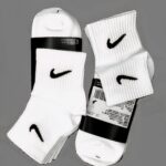 Набор носков для спорта Nike Everyday Lightweight Ankle белого цвета