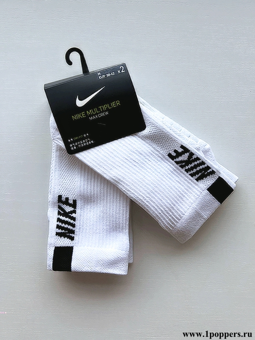 Nike Multiplier Max crew 2 пары белый носки для тенрима и корта от премиального бренда спортивной одежды
