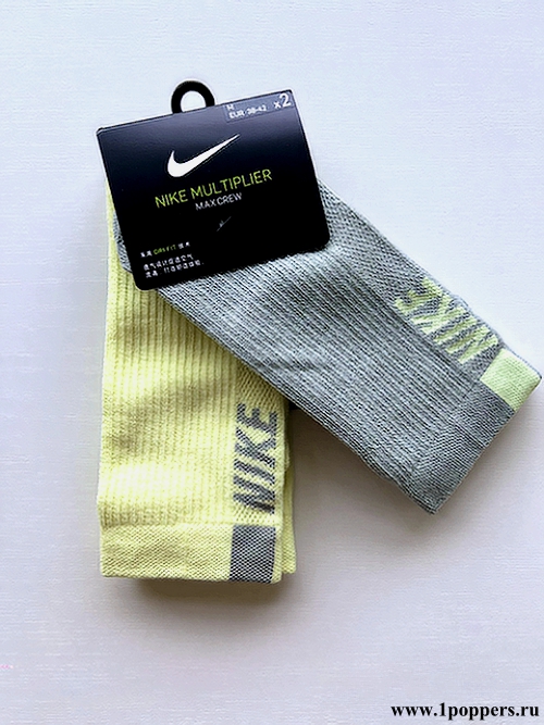 Nike Multiplier Max crew 2 пары модных бренндовых носков