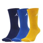 Стильные мужские носки в наборе Nike Everyday Max Crew желтый, синий, голубой