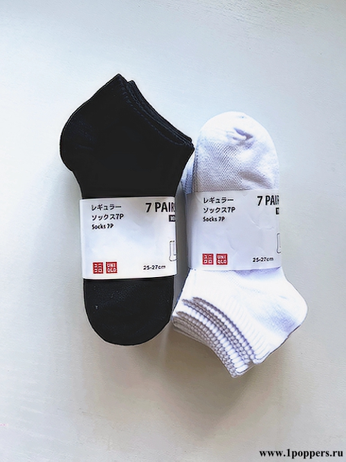 Годовой запас коротких носков Uniqlo