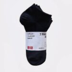 Короткие носки Uniqlo 7 пар черные