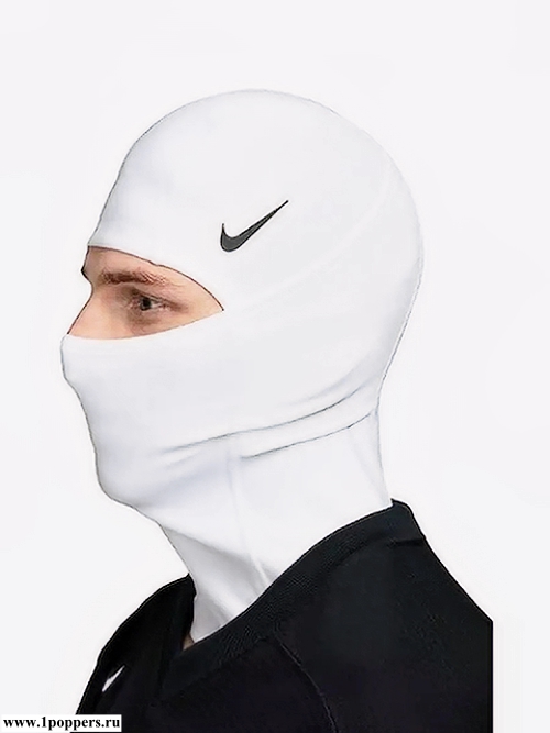 Зимний снуд Балаклава Nike Ski Mask белого цвета