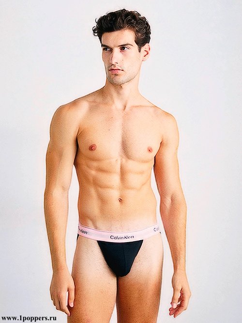 Calvin Klein icon cotton stretch чёрные с розовым поясом