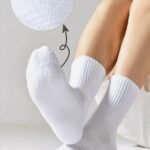 Белые махровые мужские носки Uniqlo 4 пары в упаковке