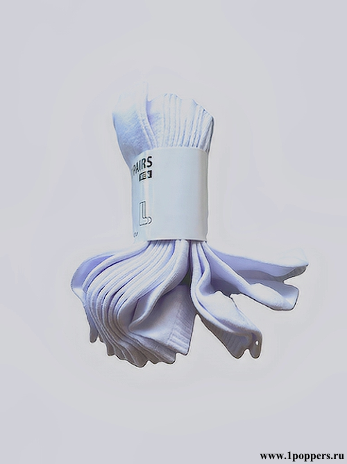 7 пар мужских носков белого цвета